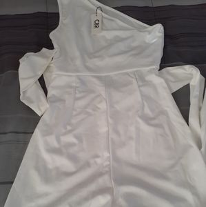 White short jumpsuit